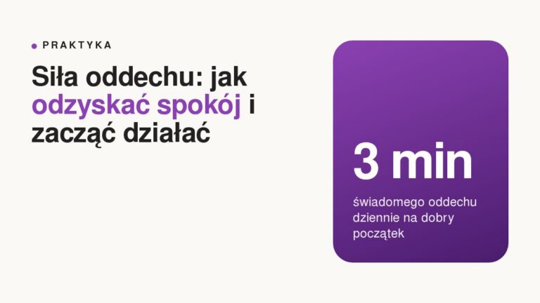 Siła oddechu. Jak odzyskać spokój i zacząć działać